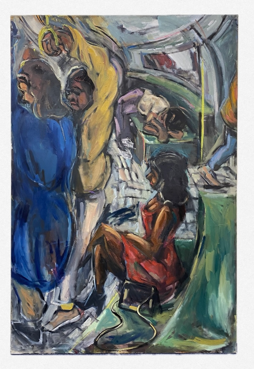 The District Line/Woman in The Red Dress